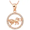 Rare 12 Zodiac Aries Taurus Gemini Cancer Leo Virgo Libra Scorpius Sagittarus Capricornus Aquarius Pisces Pendant Gold Necklace CHKN1047