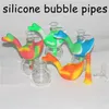 Zwaan siliconen bubble waterpijpen voor roken droog kruid onbreekbaar water percolator bong roken olie concentraat pijp roken mini dab rigs