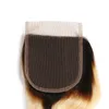 Блондинка Ombre волос ткет с закрытием шнурка бразильские девственные человеческие волосы пучки 3 шт. с закрытием кружева Ombre 613 Body Wave кружева закрытия