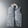 Mens Winter Sleeveless Jacket Men Designer Down Vest Men's Warm Thick Coats Work Waistcoat Gilet Homme Vests