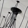 Vintage metalowa klatka jadalnia sufitowa lampa wisiorek pająk kraj bok bluza restauracja wisiorek światło balkon korytarz lampa wisząca