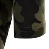 الرجال العلامة التجارية التمويه قميص 2018 جديد قمصان رجالي عارضة يتأهل كلاسيكي أوم الجيش الأخضر كاميسا الغمد