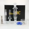 Hot Koop Nector Collector Kit Glass Bongs 10mm Joint Glass Nector Collectors Clear Oil Rigs met Titanium Nail Pipes DAB Rigs Mini Bong