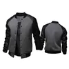 New Trend Black College Giacca da baseball MenBoy Veste Homme Casual Pu Leather Sleeve Mens Felpa Varsity Jackets For Fall3533566