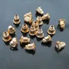 1000pcslot gold argent plaqué de boucles d'oreille Backs Bullets Stoppers Earnuts Prises d'oreille Résultats alliages Accessoires de bijoux 2 couleurs Wholesa6615052