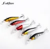 Vissen lokt Minnow Hard Wobblers Crankbait 3D-ogen vergulde plastic laser reflecterende aas winter vissen lokken Tools