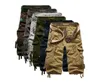 Man's Cargo Pants Pure Color Loose Capris Hip Hop Skateboard Fashion Pant For Man