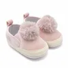 Menino recém-nascido menina sapatos de bebê mocassins moda moccs sapatos toddler infantil bonito pompom primeiros caminhantes franja botas soladas suaves