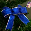 Glitter Christmas Bow Xmas Tree Ornaments Bowknots Baubles New Year Festival Party levererar juldekorationer för hem