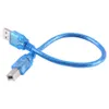 Rallonge de câble d'imprimante 30CM USB 2.0 A mâle à B mâle Câble d'ordinateur Câble Cordon Convertisseur Ligne de connecteur pour ordinateur PC Ordinateur portable