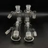 Apanhador de cinzas de vidro 14 mm 18 mm 4,5 polegadas Mini bongo de vidro apanhadores de cinzas grosso Pyrex transparente Bubbler Ashcatcher com tigela de vidro grátis