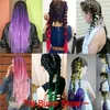 24 inch Jumbo Braids Hair Crochet Braids Free Shipping Xpression Braiding Hair Extension Purple Synthetic Hair For Braid 80g Marley Twist