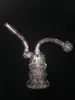 Vert populaire Mini verre brûleur à huile Bong à eau pour plates-formes pétrolières Bongs à eau petit brûleur à mazout tuyau d'eau dab rig bong Ash Catcher Hookah Pipe