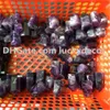 5Pcs Small Genuine Natural Purple Crystal Point Wand 6 Faceted Amethyst Obelisk Tower for Healing, Reiki, Grids, Figurine Specimen Displays