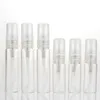 10ml Mini Refillerbar Clear Glass Parfym Prov Tom Flaska 10cc Kosmetisk Pump Atomizer Flaskans rör LX1178