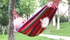 Portable 120 kg Load-bearing Garden Hammock Hang Bed Travel Camping Swing Survival Outdoor Sleeping Bags Canvas Stripe 190*80CM SN191