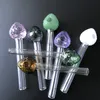 New Arrivale Glass Pyrex Oil Burner Pipes Strawberry Smoking Glass Pipe Multicolor Hand Pipe Oil Burner Pipes In Stock SW42