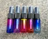 100pcs / Lot alta qualidade 5ml Gradiente de cor de spray vazia garrafa de perfume 5cc garrafas de vidro grosso durável para viagem