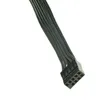 USB 2.0 9pin Dupont Adapter Data Extension Cable Femme à une femme noire 50cm 24AWG
