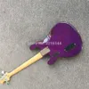 Nowy niestandardowy Muzyka 4 String Electric Bass Purple Factory Whole and Retail może modyfikować niestandardowy prawdziwy POS8907904