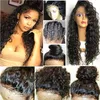 DIVA1 180% density water wave Natural human hair wig pre plucked 360 lace frontal wet wavy peruvian virgin