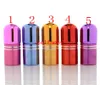 200pcs/lot Fast Shipping 3ml Glass Roll On Bottle Mini Essential Oil Bottle Refillable Tiny Perfume Glass Vials 5 Colors