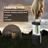 Portable LED Camping Lantern Flashlights 18 COB LEDs Prismatic Outdoor Tent Light Hand Lamp Battery Drive Compass Waterproof