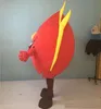 2018 Fantasia de mascote de fogo grande vermelho de fábrica com desconto para adulto usar 258E