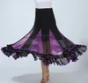 ホエンテックQuickstep Folklorico Ballroom Jive PracticeスカートWaltz Dance Ruffle Glitter Long Latin Waltz Ballroom Dance Circle Tango Costumes