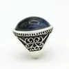10pcs heißen Verkauf-ehrfürchtiger Farbwechsel Ring Verhalten und Emotionen Echt antikes Silber überzogenen Mood Ring Schmuck MJ-RS052