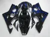Black Blue Flames Kit de carénage pour Suzuki GSXR600 GSXR750 2004 2005 K4 GSXR 600 750 04 05 Carénings de haute qualité SET RF11