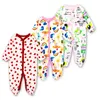 3 pcs brand baby girls boys romper long sleeves 100 cotton baby pajamas cartoon printed baby bodysuit factory cost wholesale
