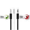 1m 3ft wit zwart aux kabels 3.5mm jack audio kabel mannelijke stereo hulpkoord voor mp3 pc hoofdtelefoon