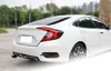 Honda Civic Için 4x ABS Krom Kuyruk Işık Dekorasyon Trim Karbon Fiber 10th 2016-2018