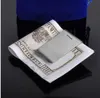 Color de plata de acero inoxidable Color delgado dinero monedero monedero tarjeta de crédito tarjeta de identificación 9R3F