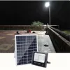 Solar IP67 schijnwerper 120W 100W 50W 30W 20W 10W 80-90LM / W Power Cell Panel Batterij Outdoor Waterdichte Industriële Lampen Licht op afstand bediening