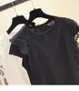 2018 Sommer Mode Frauen O Hals All Match Casual T-Shirt Weibliche Beiläufige Pullover T-Stück Tops A303