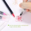 Kemila 20 cores aquarela escova caneta macia ponta fina marcadores pincel pincel para esboço desenho manga manuscrito cômico