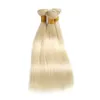 Capelli vergini grezzi mongoli Bionda 613 # capelli umani dritti con un pacchetto Prodotti per capelli vismi 10-32inch Colore biondo