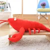 Dorimytrader 80 cm büyük simülasyon hayvan istakoz peluş oyuncak büyük dolması karikatür kırmızı kerevit bebek yastık çocuklar için hediye 31 inç DY50172