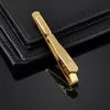 55*5mm Fashion Men Tie Clip Metal Silver Gold Simple Necktie Tie Bar Clasp Clip Pin for Men Suits Formal Wedding Necktie Pin