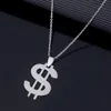 Нержавеющая Сталь Доллар США Деньги Знак Кулон Ожерелье