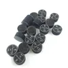 10pcs 14mm Billiards Pool cue tips Black 6layers with transparent cushion in S M H high quality for game cue sticks256G