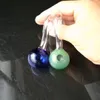 Rökning rör mini vattenpipa glas bongs färgglad metallformad färgad bubbla s stuvad kruka