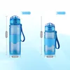 5 kleuren 380ml 500 ml Frosted Sports Bottle Eco Plastic Space Nieuwe kinderen Anti-Fall Water Flessen Groothandel