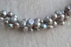Handgefertigter Perlenschmuck, dunkelgraue Farbe, 45 cm, AA6-7 mm, barocke Süßwasserperlen-Halskette, modischer Geschenkschmuck für Damen
