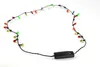 Collane luminose per la decorazione di feste di Halloween di natale Led Light Up Collana Plastica lampeggiante Luci di perline Ciondolo 3 8za FF7196117