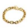 New Men's Cool Bracelet Cool Fashion Hip Hop Silver Gold Black Color High Grade Mens Jewelry Bracelets & Bangles