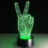 Hand overwinning 3D illusie led licht touch lamp decoratie sfeer hologram nieuwe acryl licht armaturen slaapkamer slapen # t56