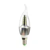 DHL High power 5W Led candle Bulb E14 E12 E27 85-265V LED chandelier led light lamp bulbs lighting spotlight downlight